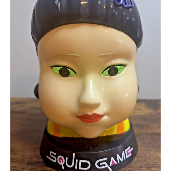 Other - Squid Game Doll Head Popcorn Bucket Korean Netflix Collectible Creepy